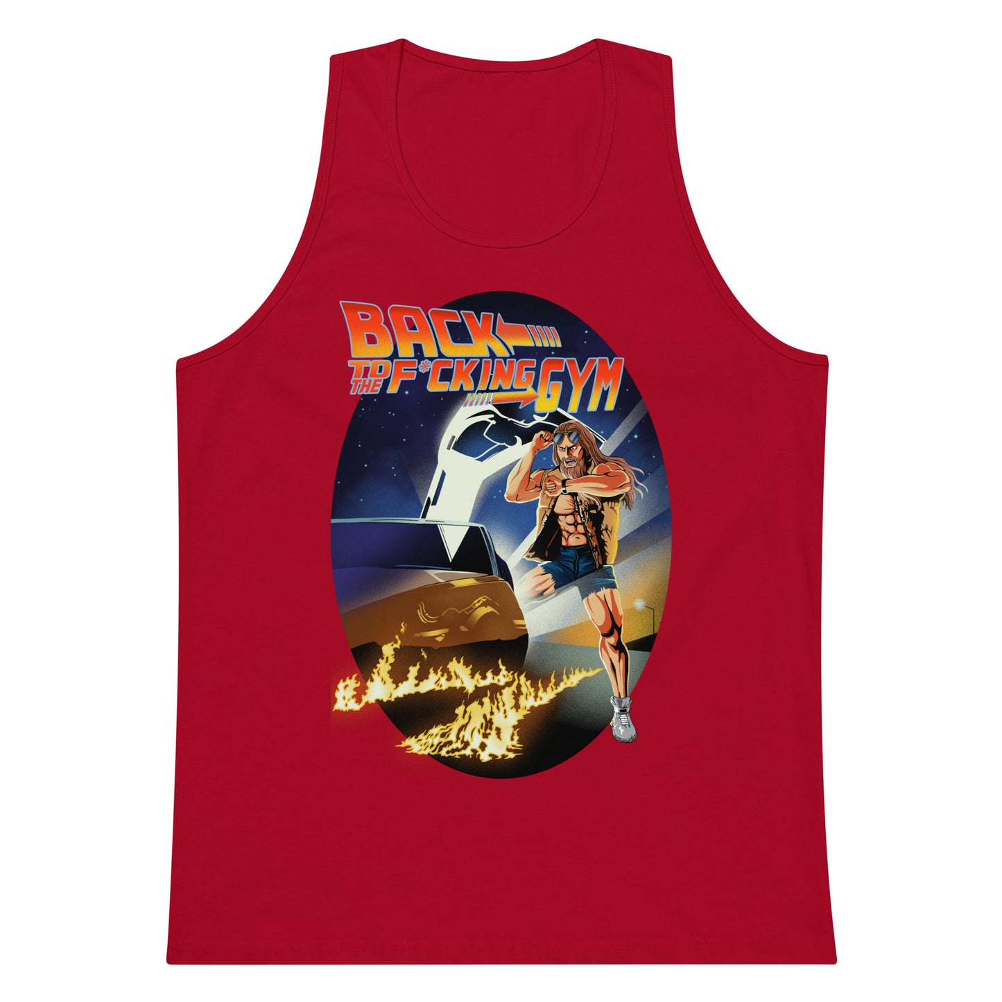 Back To The F*cking Gym (Image) Men’s Premium Tank Top
