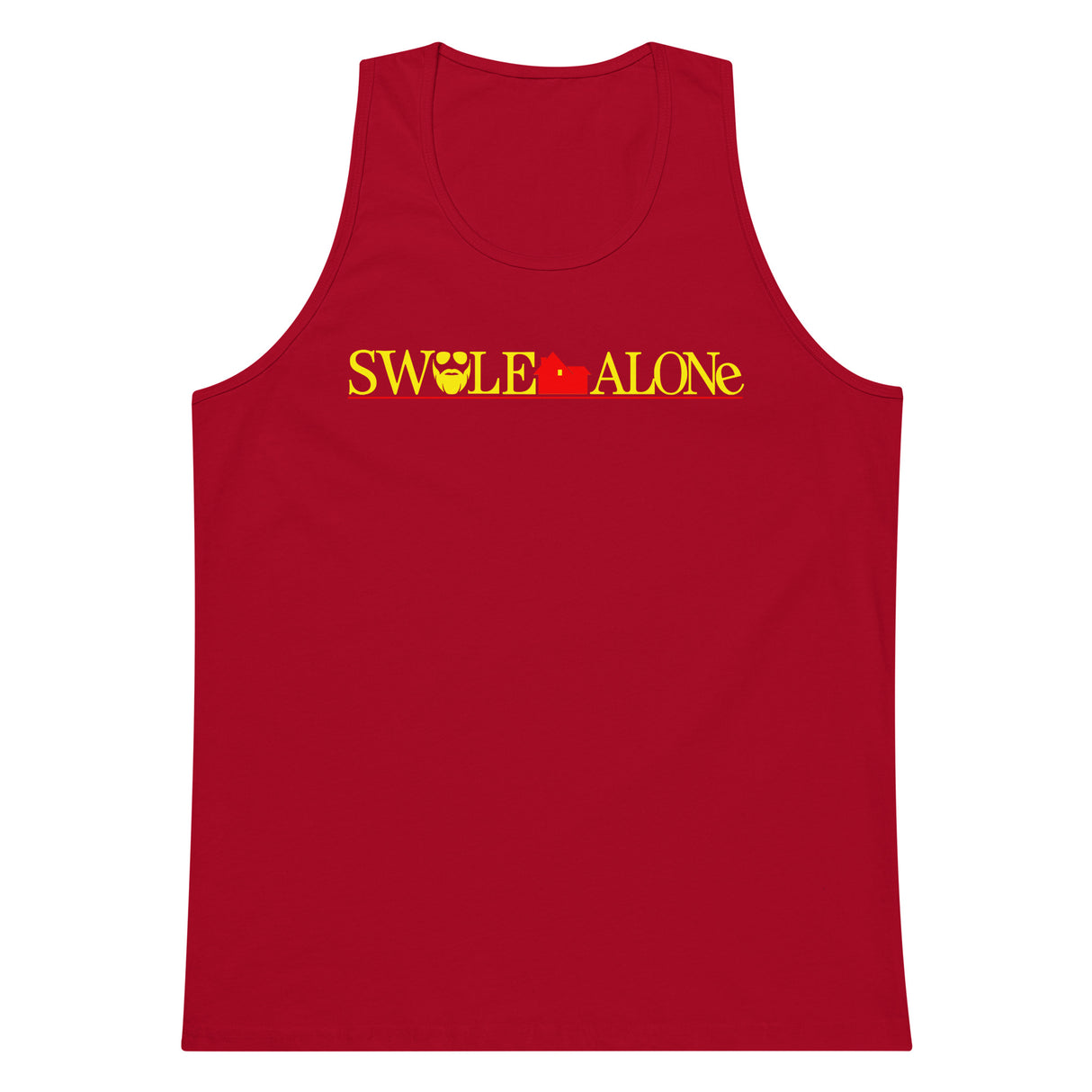 Swole Alone (Logo) Premium Tank Top
