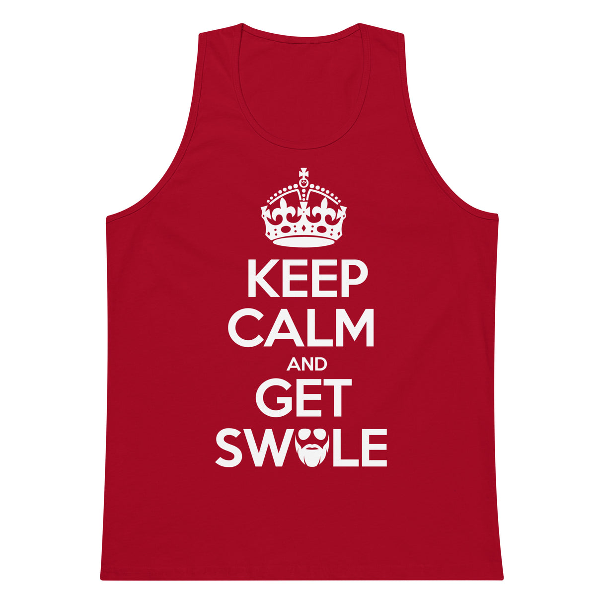 Keep Calm And Get Swole Men’s Premium Tank Top