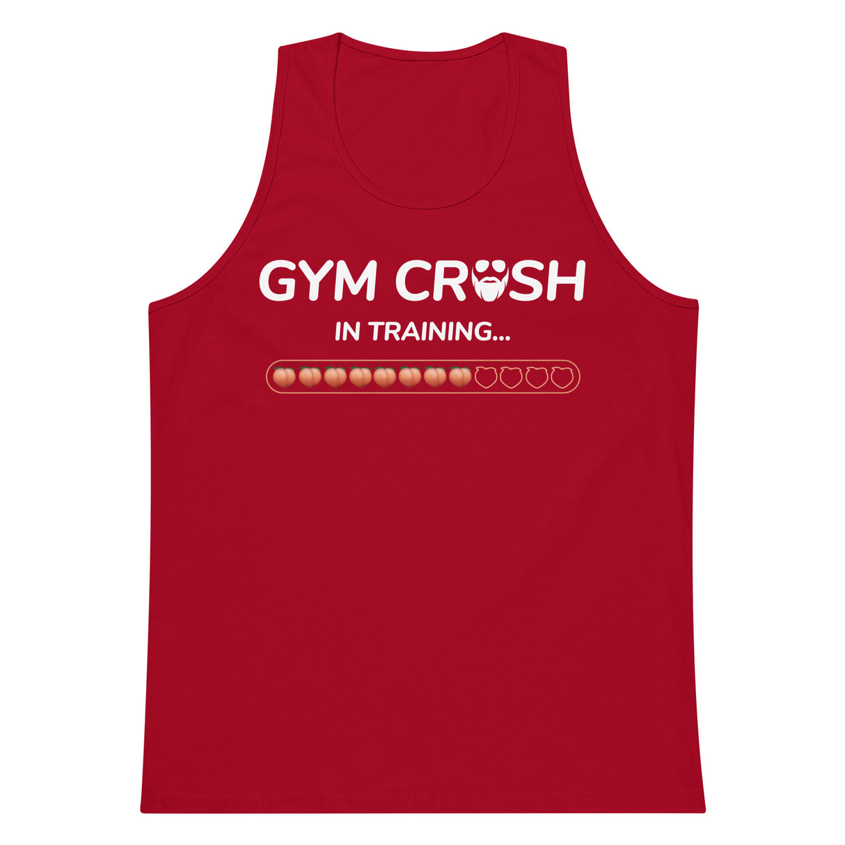 Gym Crush In Training (Peach) Premium Tank Top