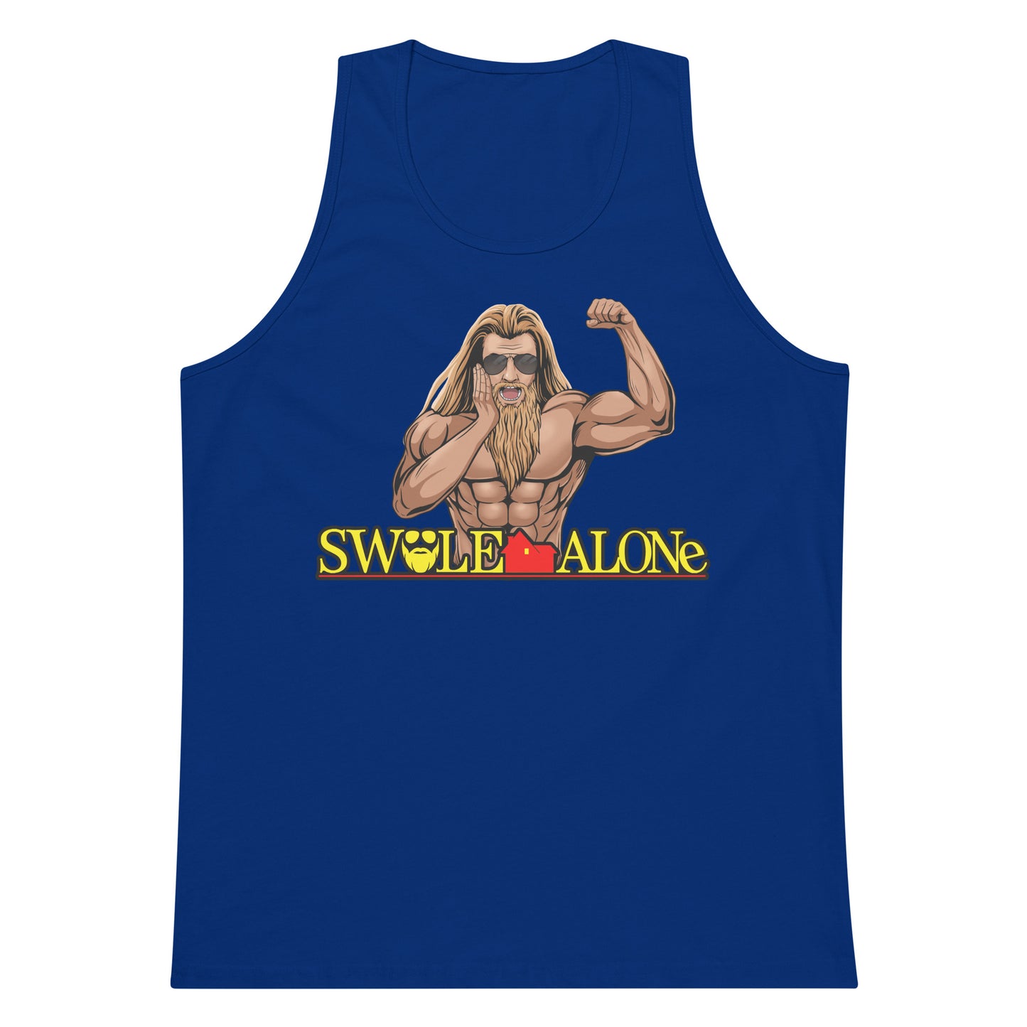 Swole Alone (Image) Premium Tank Top