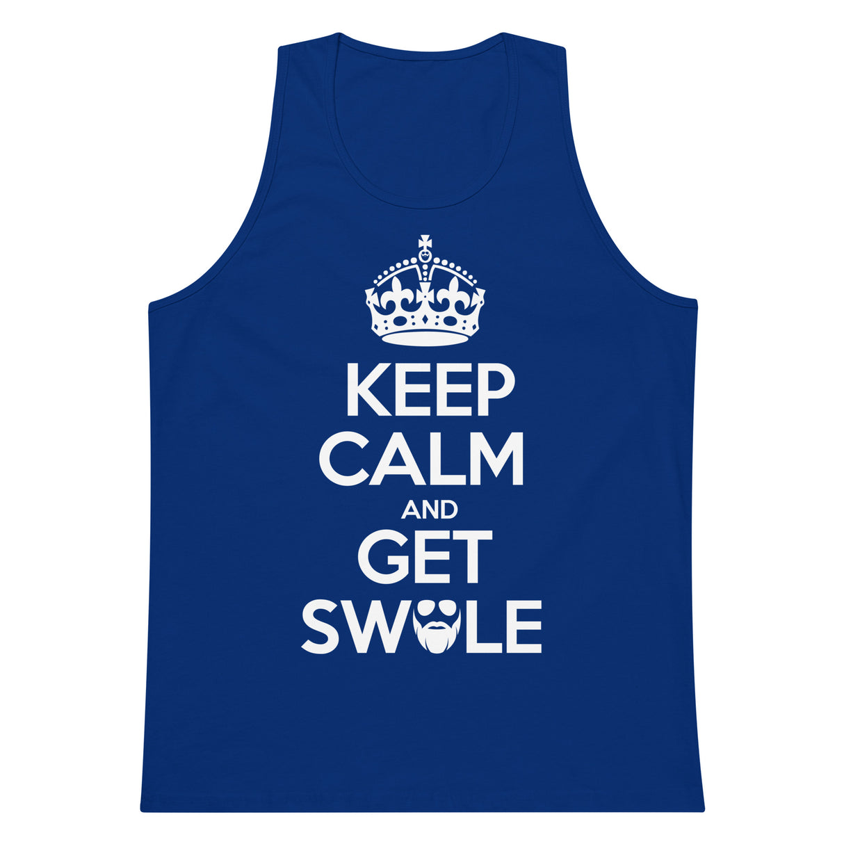 Keep Calm And Get Swole Men’s Premium Tank Top