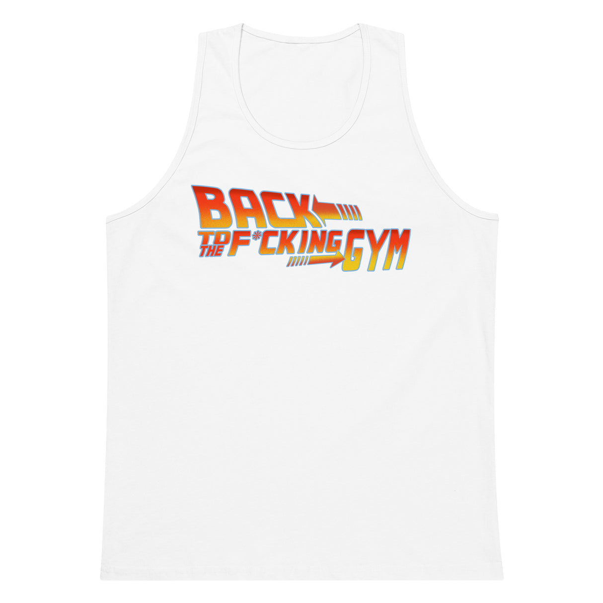 Back To The F*cking Gym (Logo) Men’s Premium Tank Top