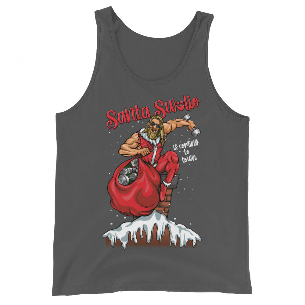 Santa Swolio Is Coming To Town Tank Top