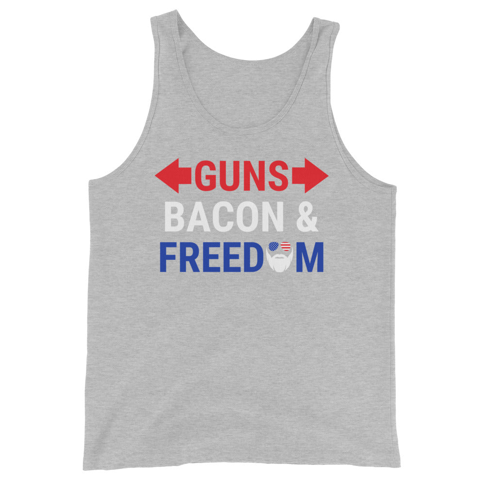 Guns, Bacon & Freedom (Text) Tank