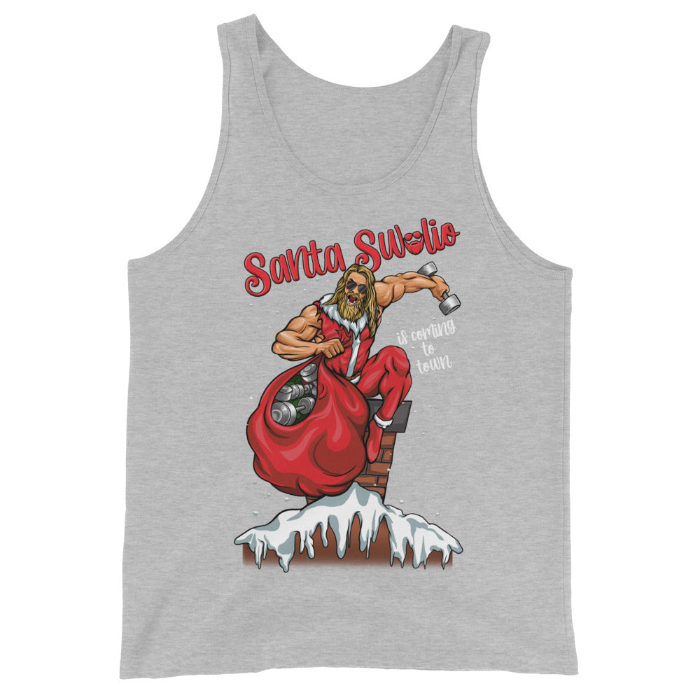 Santa Swolio Is Coming To Town Tank Top