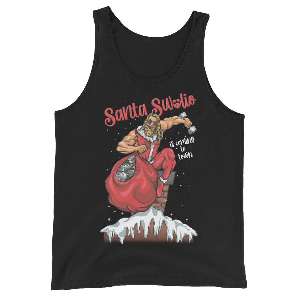 Santa Swolio Is Coming To Town Tank Top
