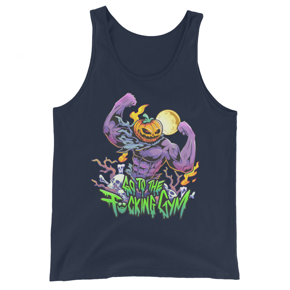 Pumpkin Head Go To The F*cking Gym Tank Top