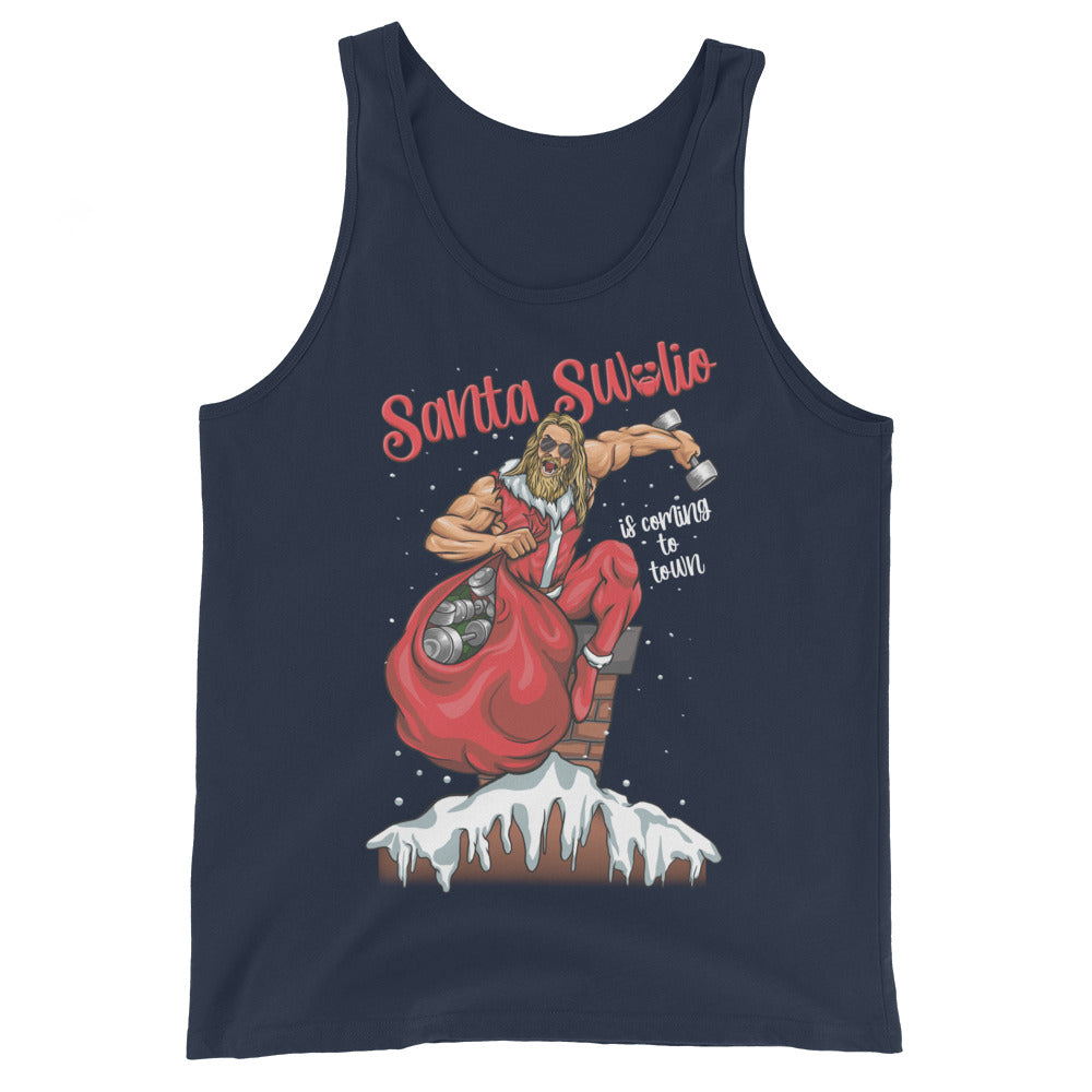 Santa Swolio Is Coming To Town Tank Top