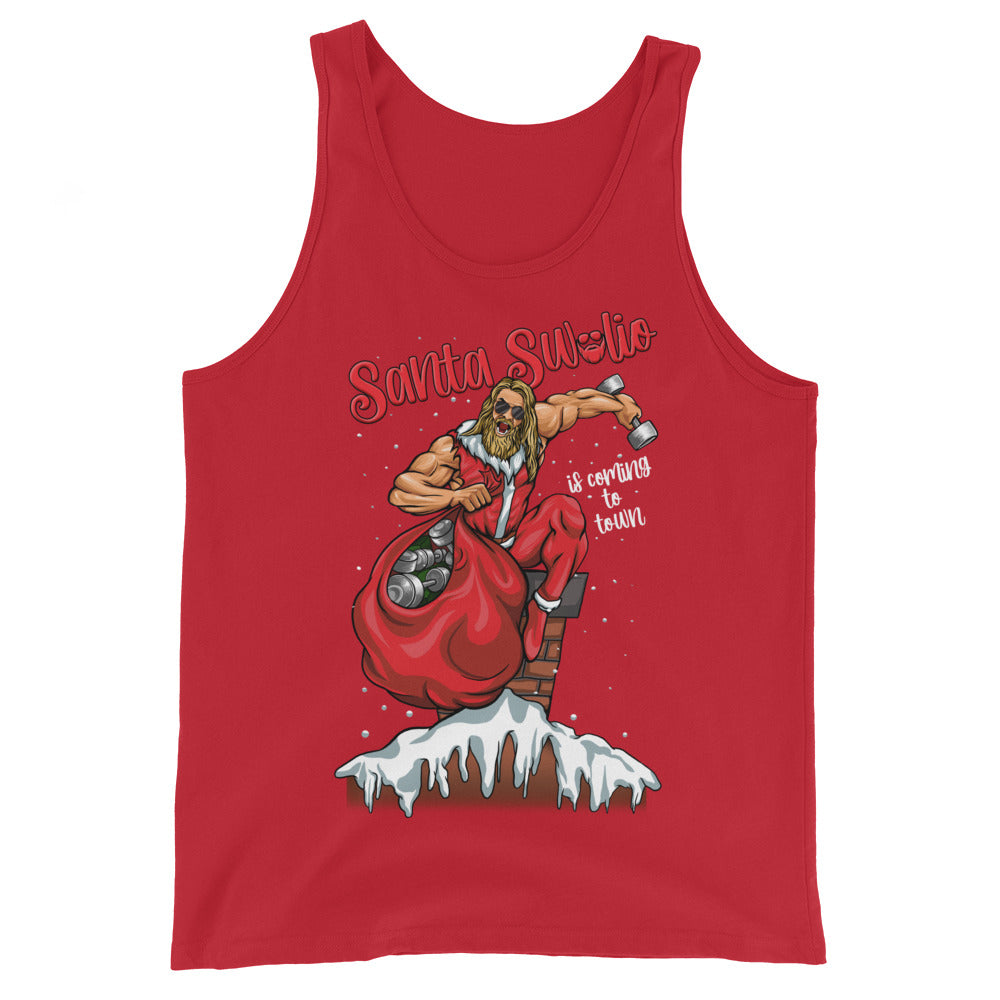 Santa Swolio Is Coming To Town Tank Top