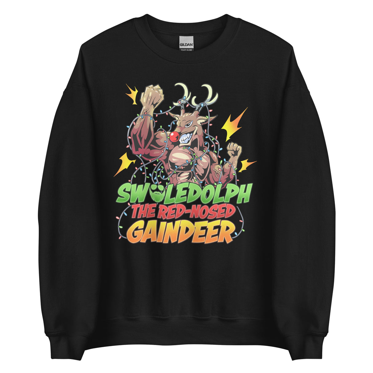 Swoledolph The Red-Nosed Gaindeer Sweatshirt