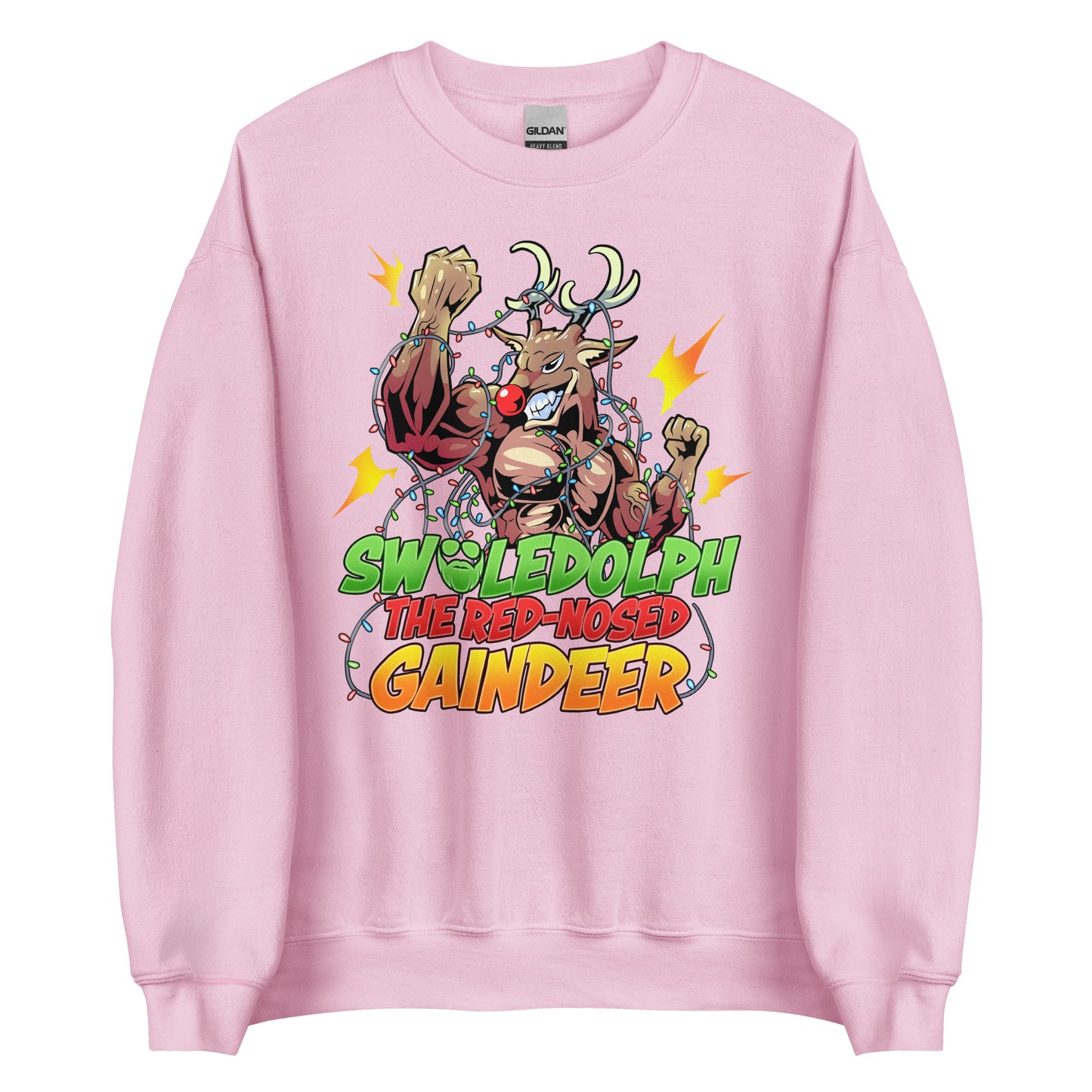 Swoledolph The Red-Nosed Gaindeer Sweatshirt
