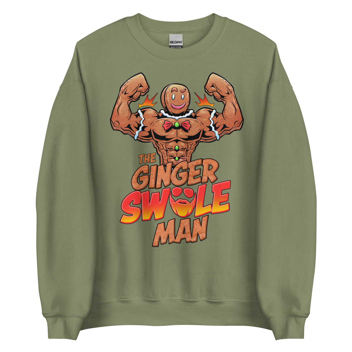 The Ginger Swole Man Sweatshirt Papa Swolio