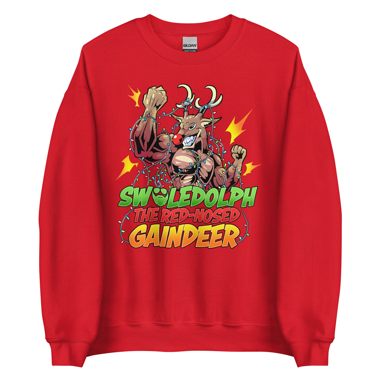 Swoledolph The Red-Nosed Gaindeer Sweatshirt