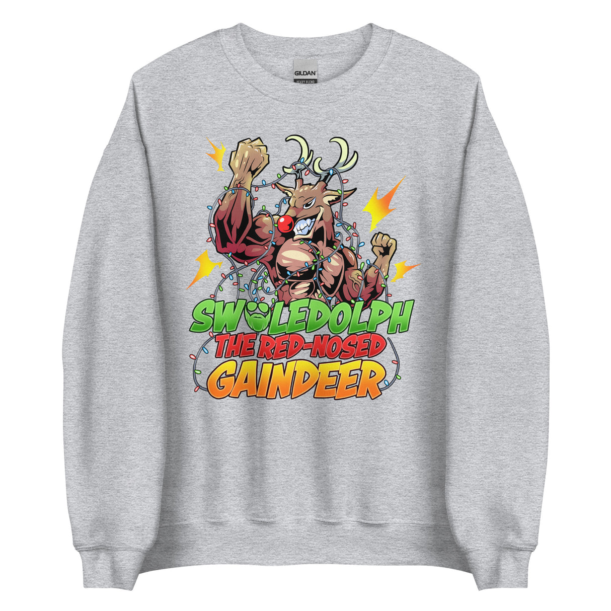 Swoledolph The Red-Nosed Gaindeer Sweatshirt