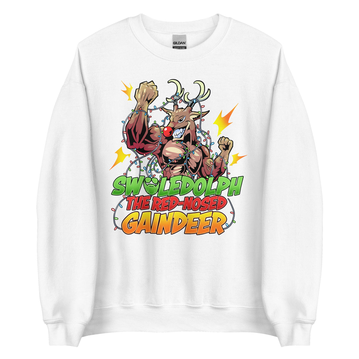 Swoledolph The Red-Nosed Gaindeer Sweatshirt