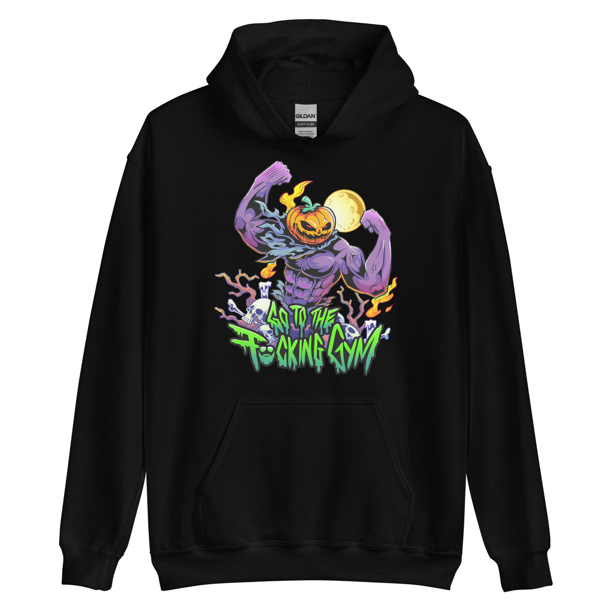 Pumpkin Head Go To The F*cking Gym Hoodie