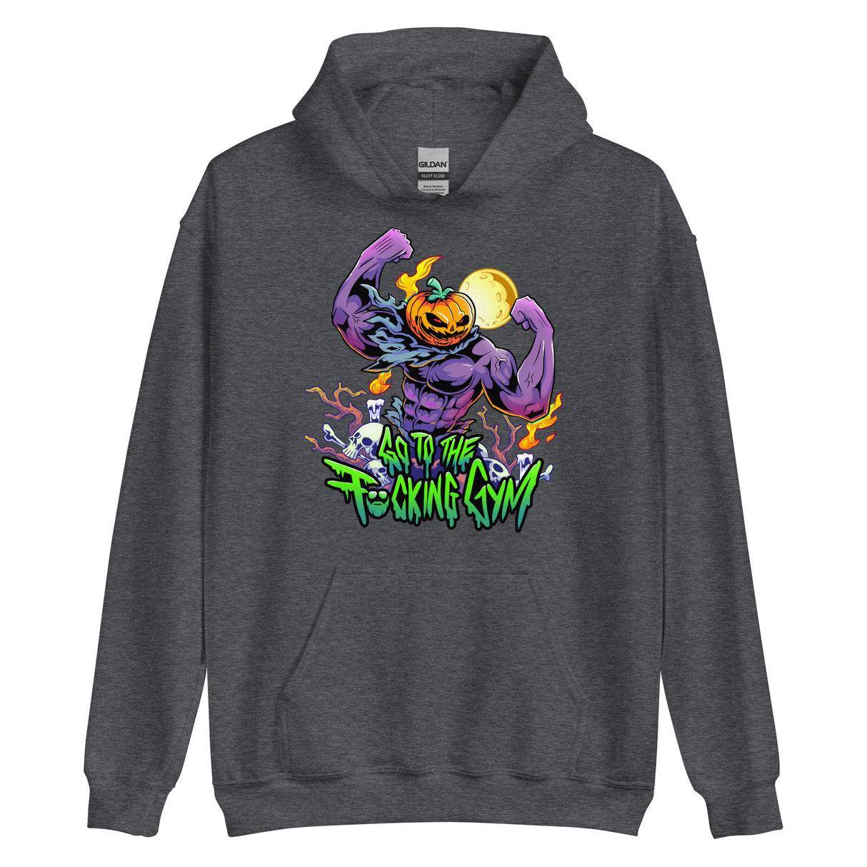 Pumpkin Head Go To The F*cking Gym Hoodie