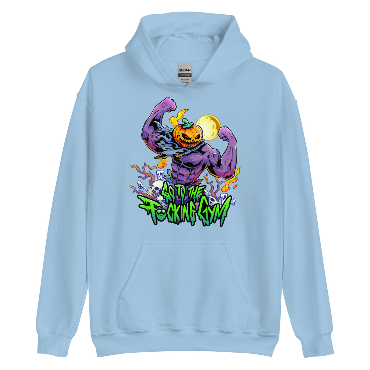 Pumpkin Head Go To The F*cking Gym Hoodie