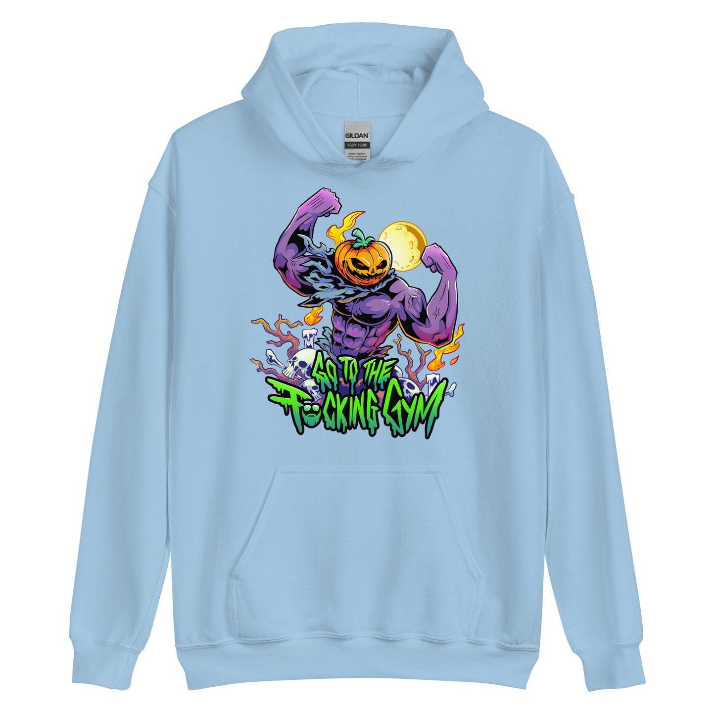 Pumpkin Head Go To The F*cking Gym Hoodie