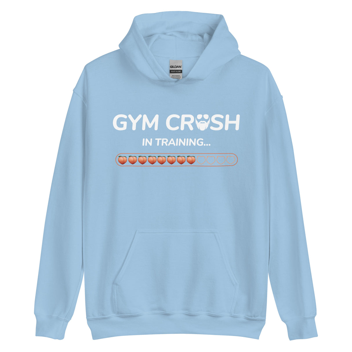 Gym Crush In Training (Peach) Hoodie