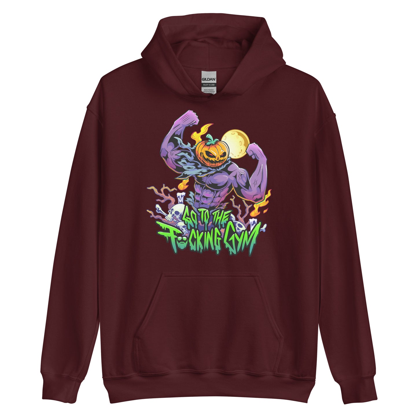 Pumpkin Head Go To The F*cking Gym Hoodie