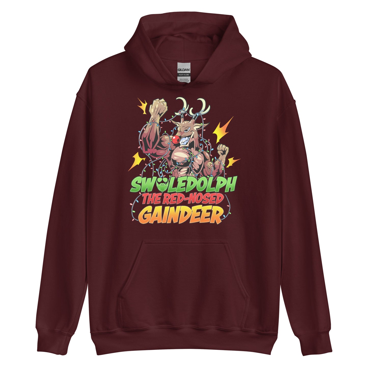 Swoledolph The Red-Nosed Gaindeer Hoodie