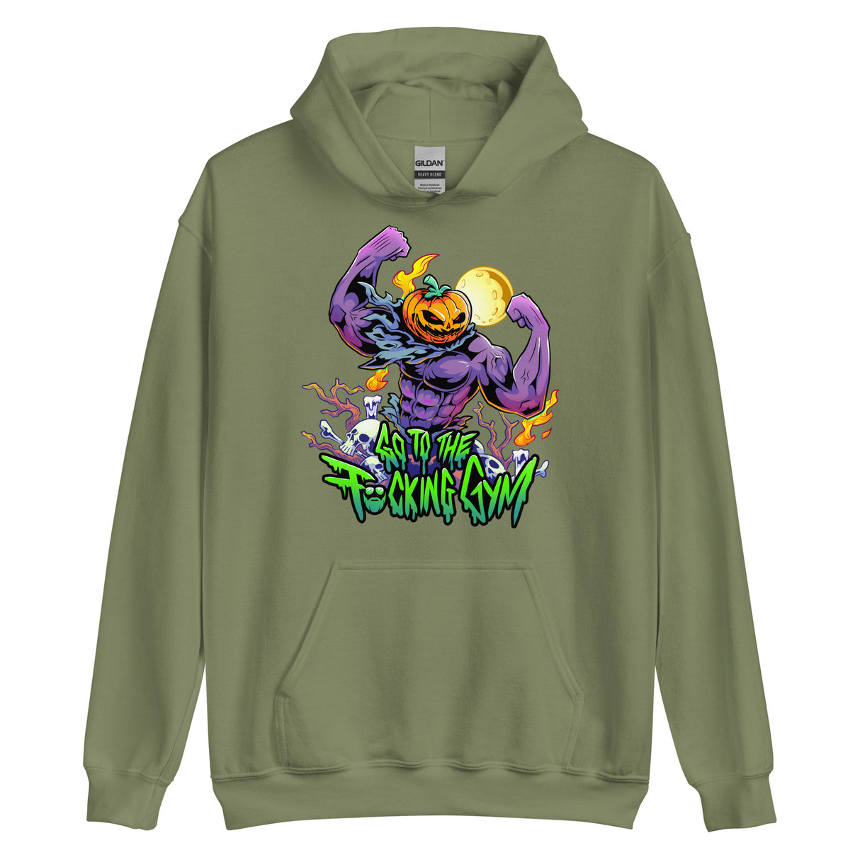 Pumpkin Head Go To The F*cking Gym Hoodie