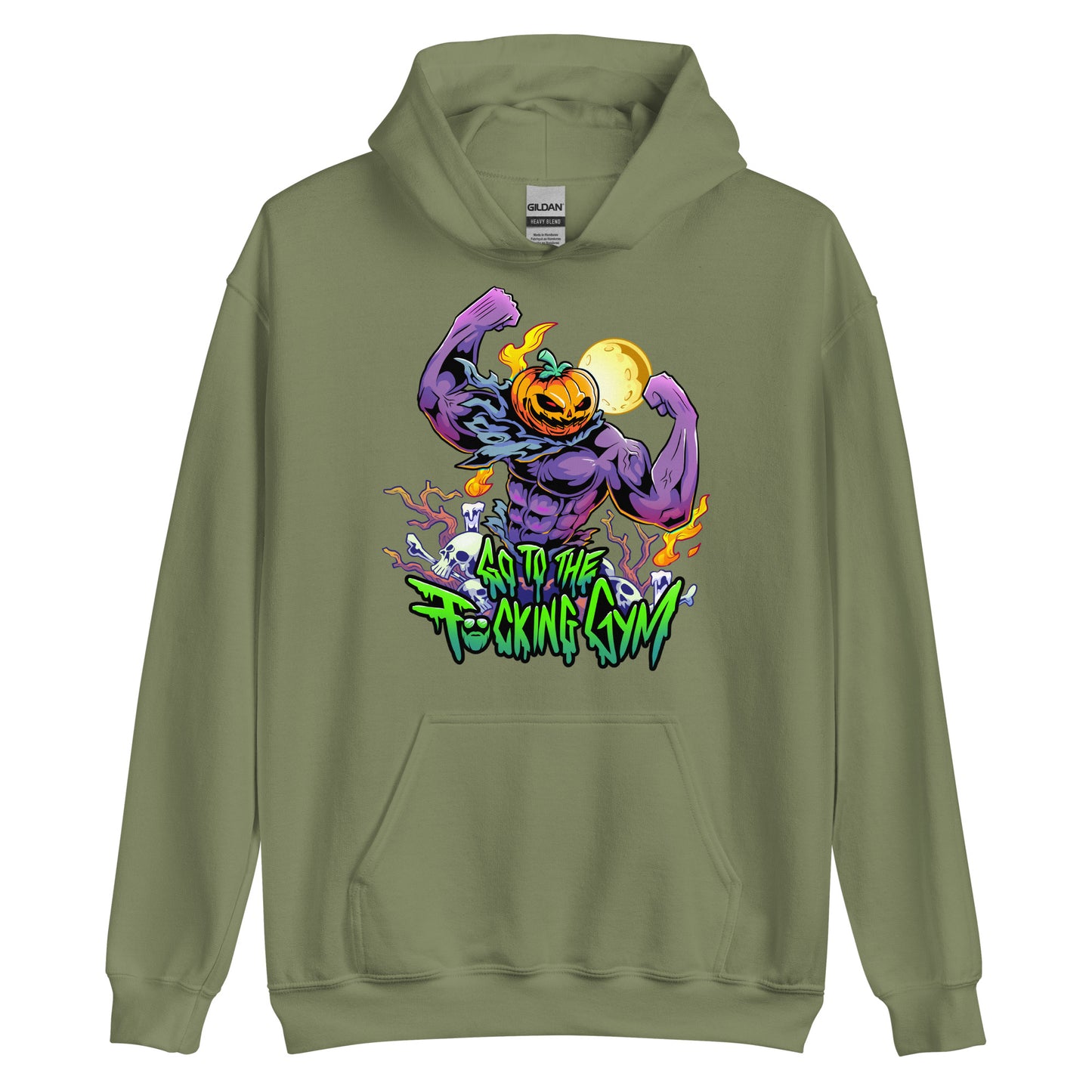 Pumpkin Head Go To The F*cking Gym Hoodie