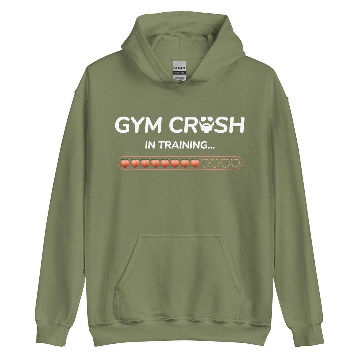 Gym Crush In Training (Peach) Hoodie