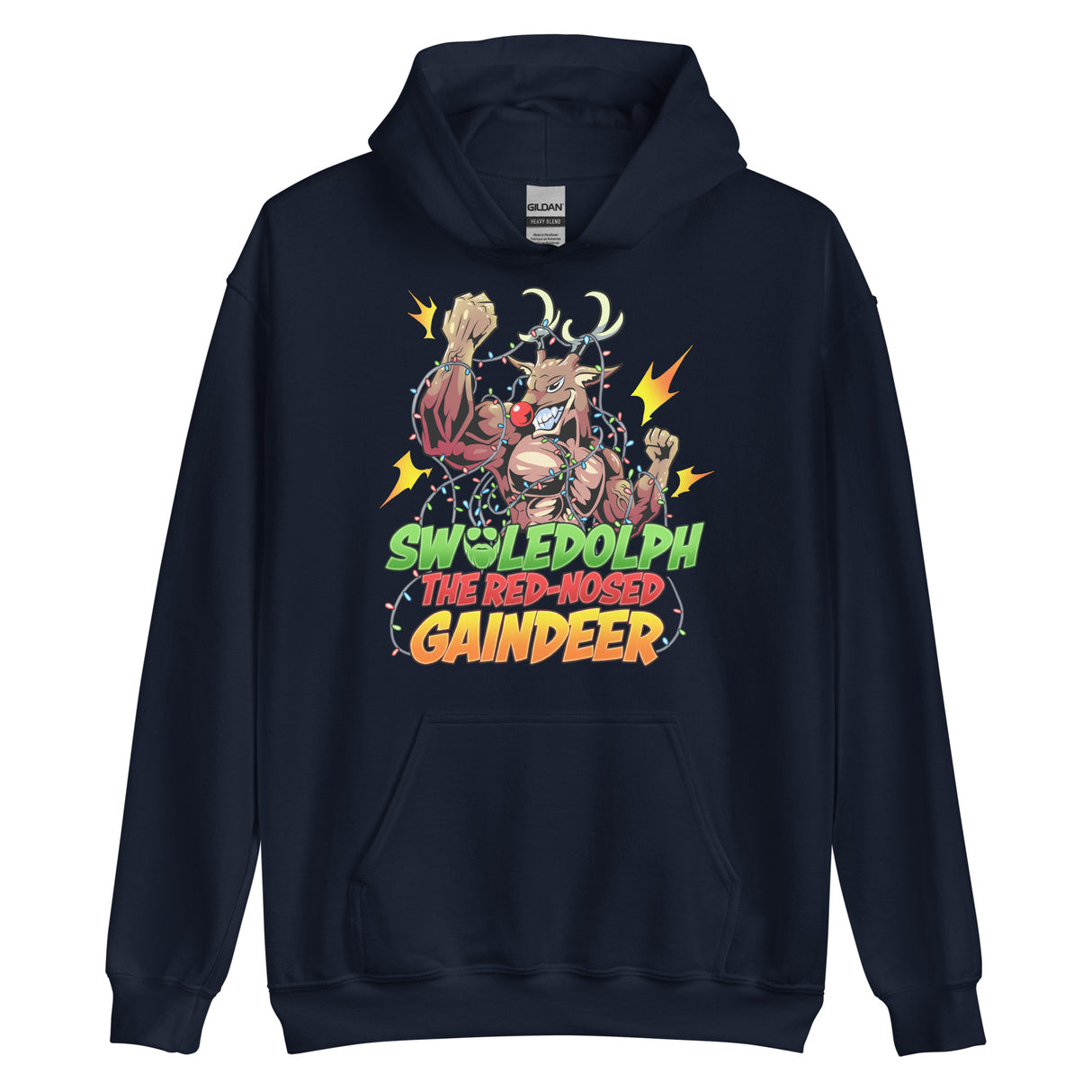 Swoledolph The Red-Nosed Gaindeer Hoodie