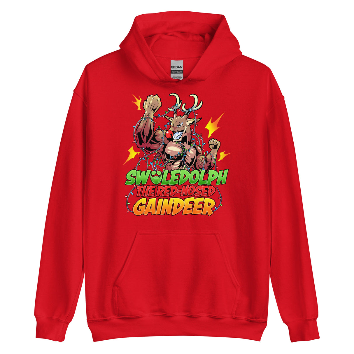 Swoledolph The Red-Nosed Gaindeer Hoodie