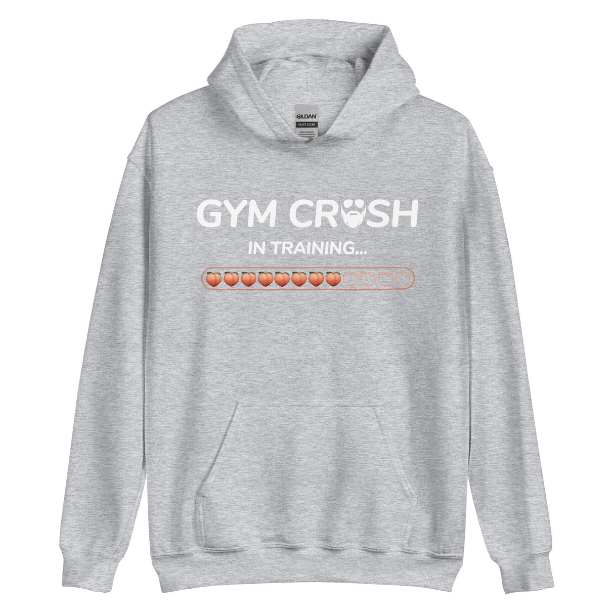 Gym Crush In Training (Peach) Hoodie