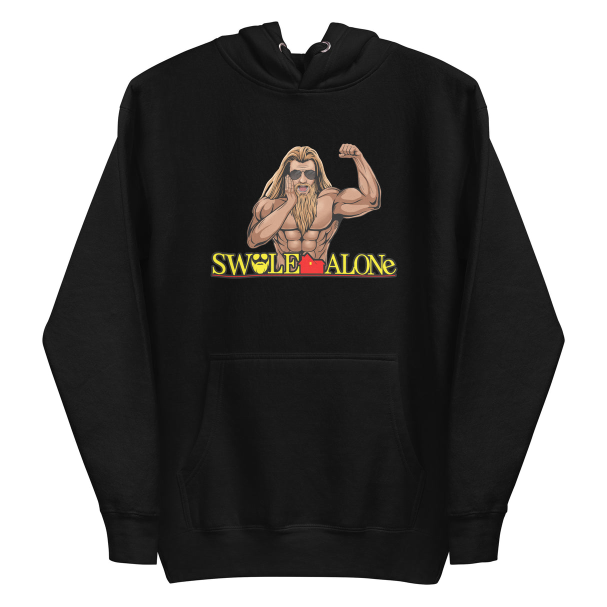 Swole Alone (Image) Premium Hoodie