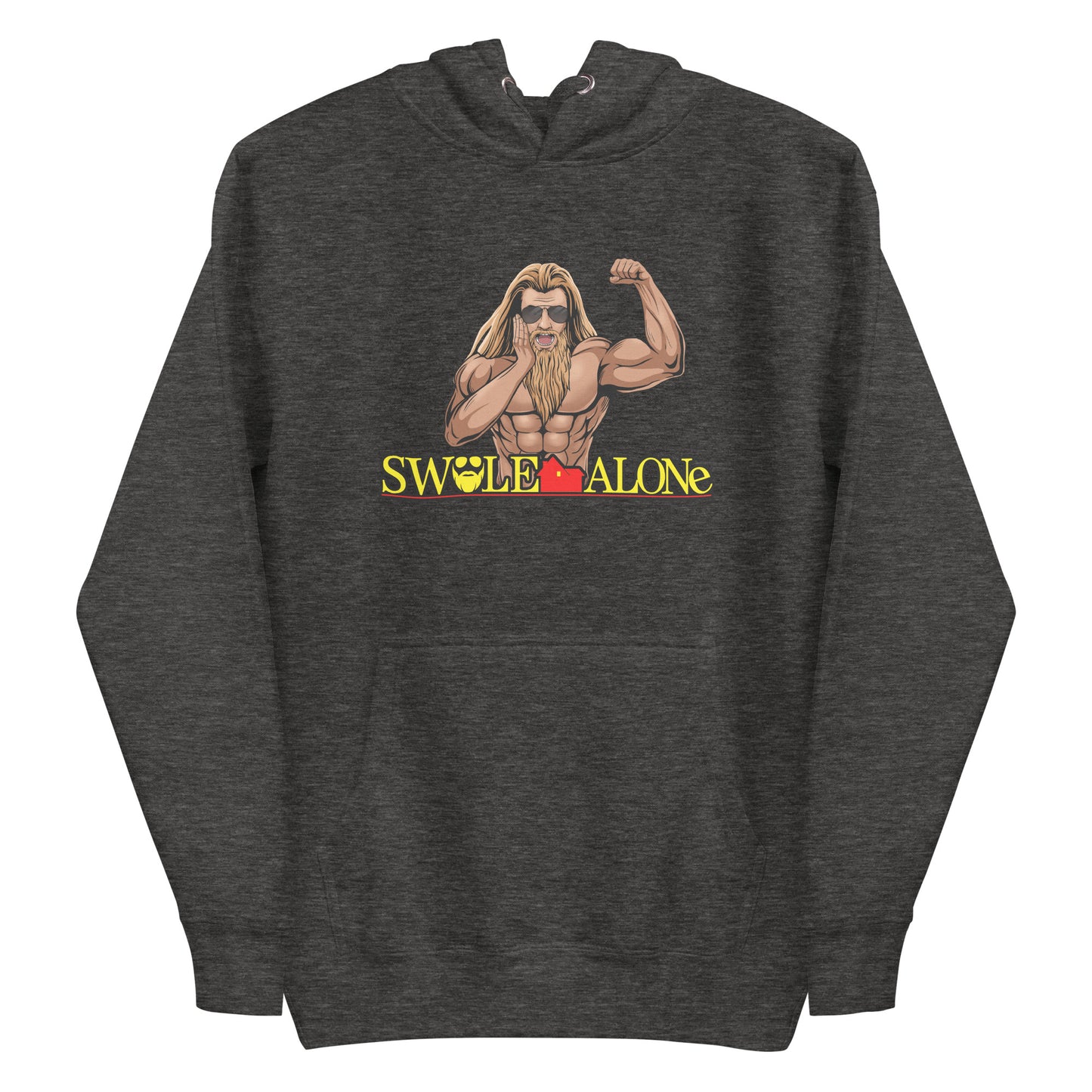 Swole Alone (Image) Premium Hoodie