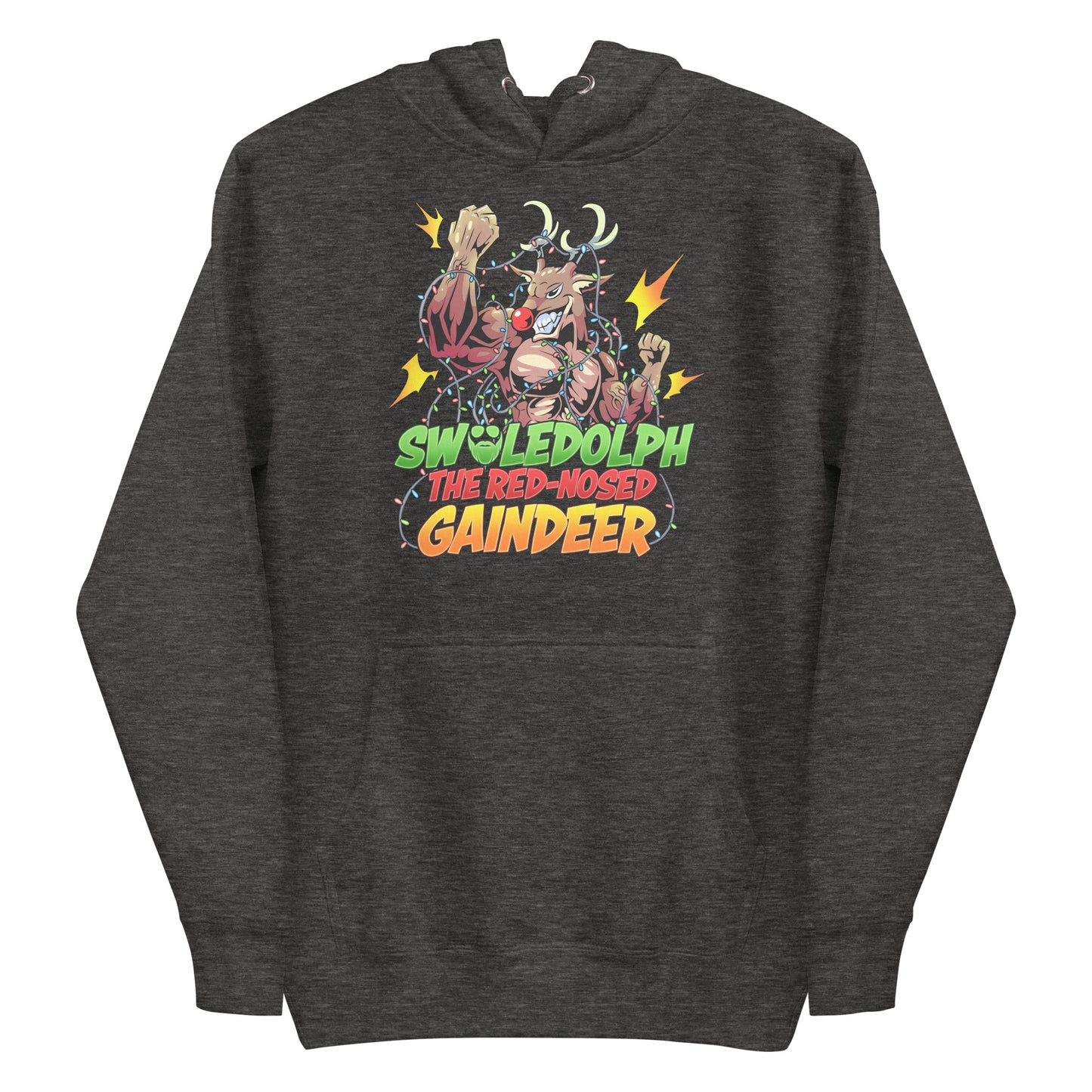 Swoledolph The Red-Nosed Gaindeer Premium Hoodie