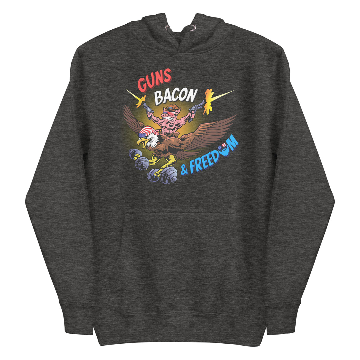 Guns, Bacon & Freedom (Image) Premium Hoodie