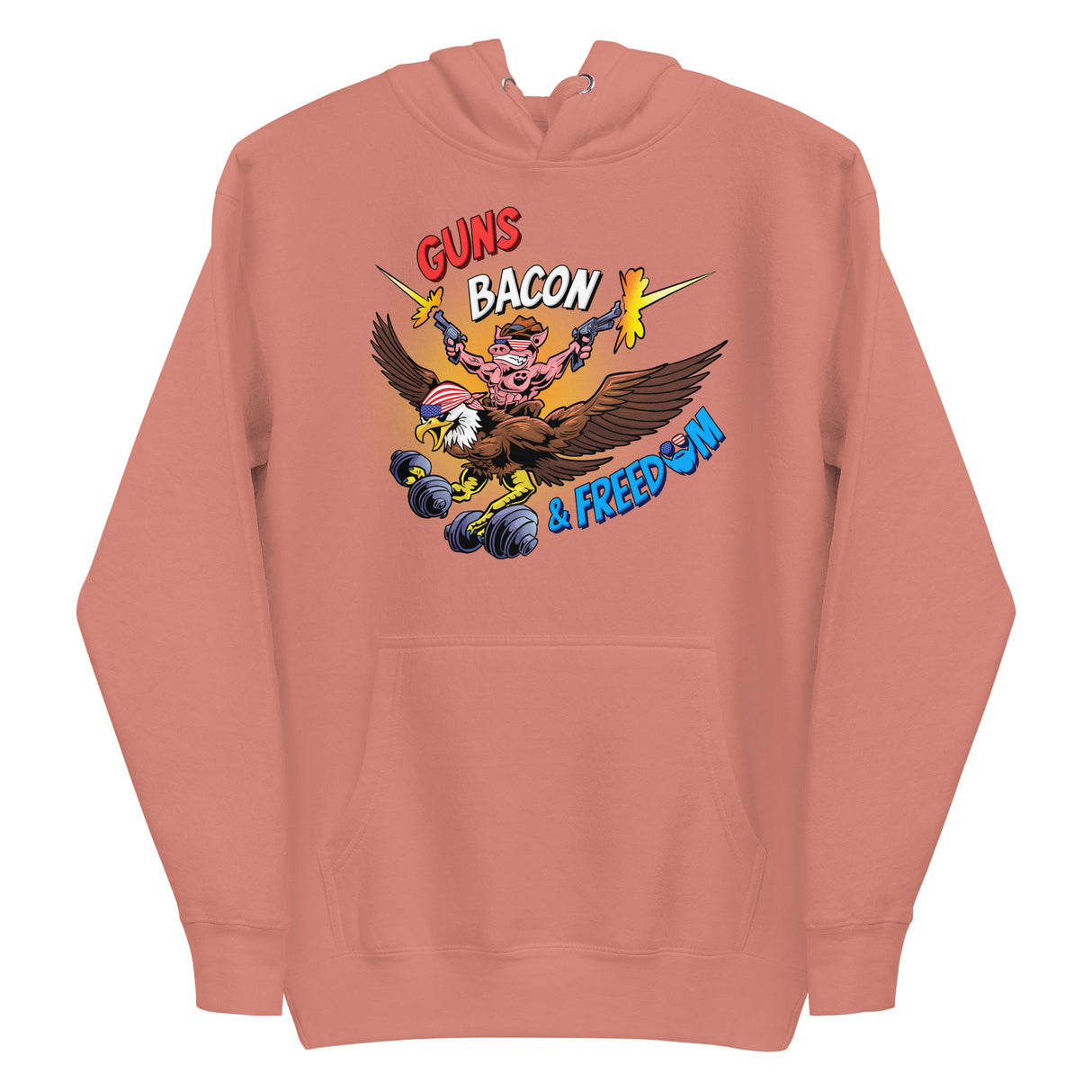 Guns, Bacon & Freedom (Image) Premium Hoodie