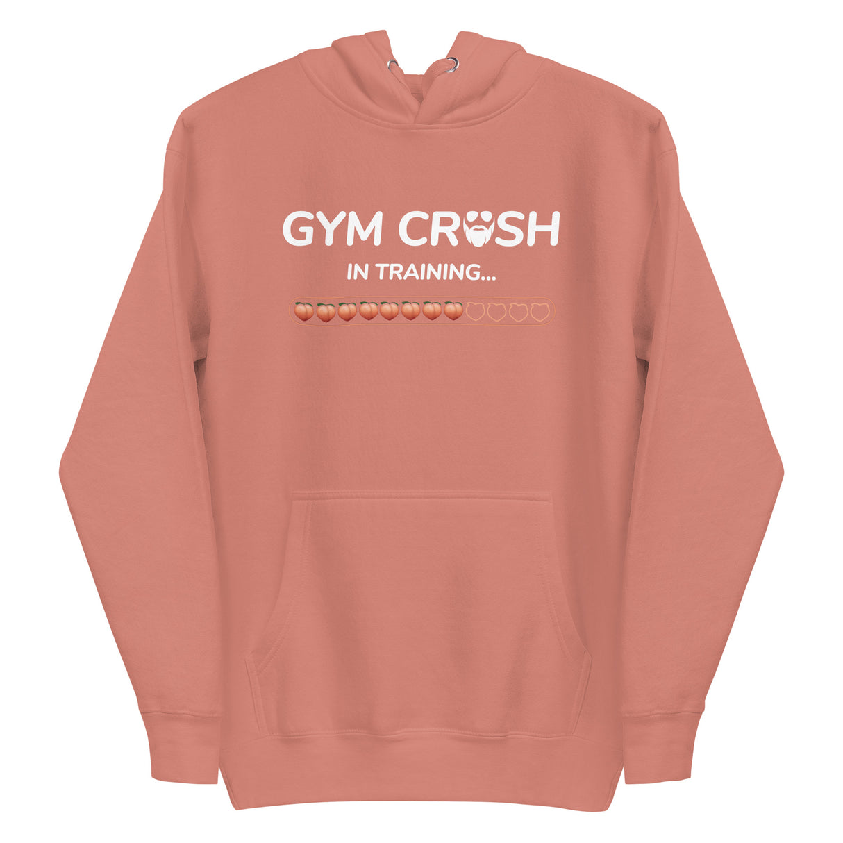 Gym Crush In Training (Peach) Premium Hoodie