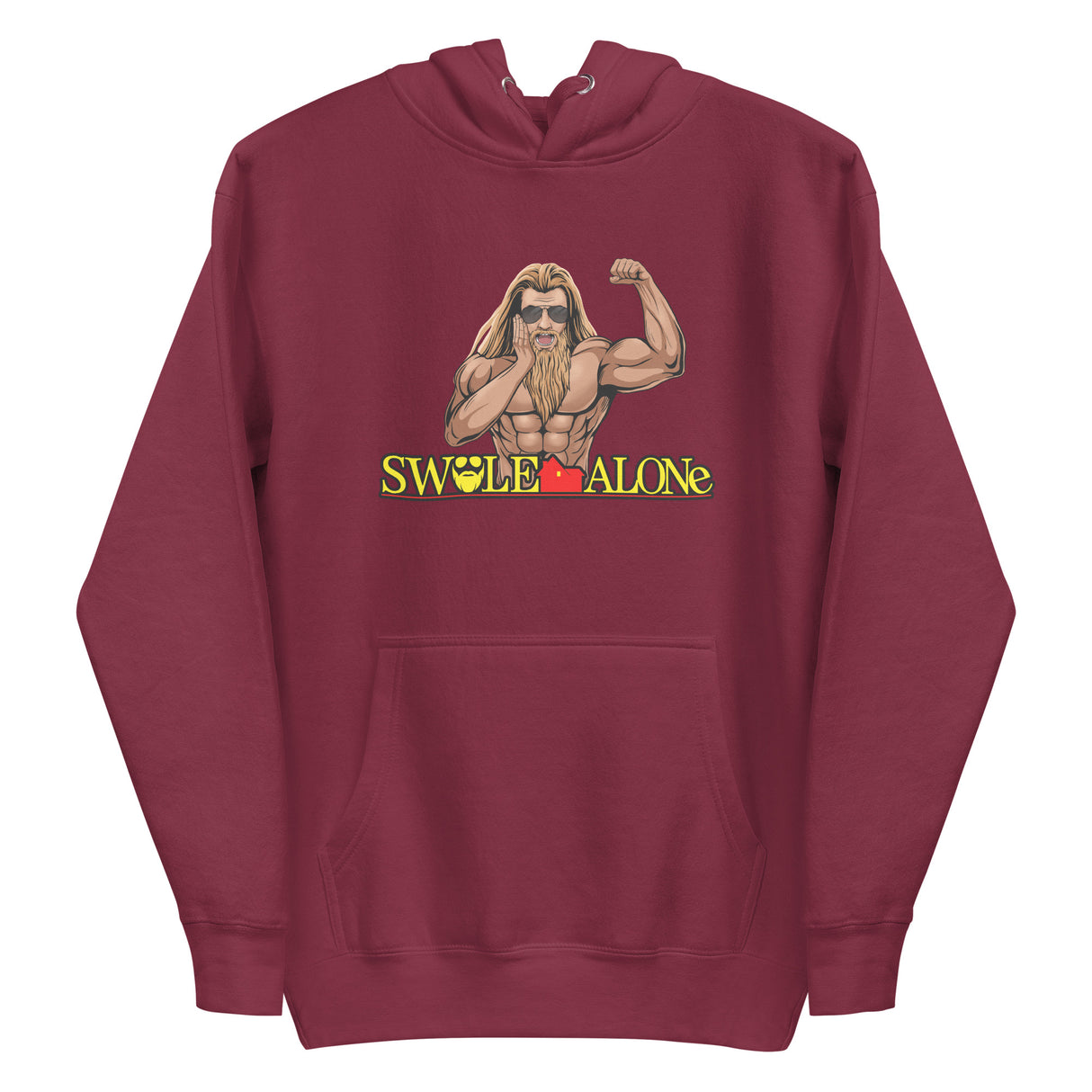 Swole Alone (Image) Premium Hoodie