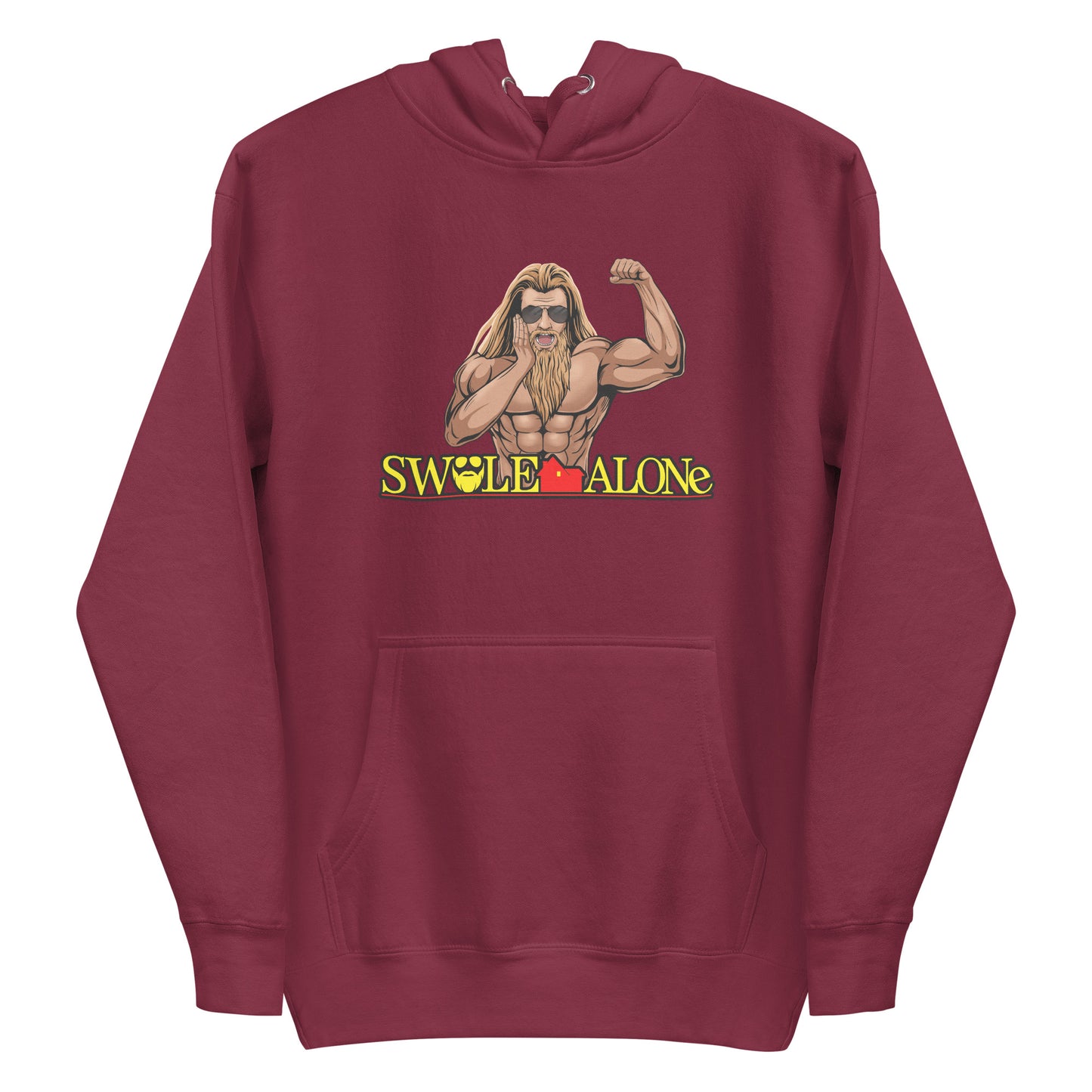 Swole Alone (Image) Premium Hoodie
