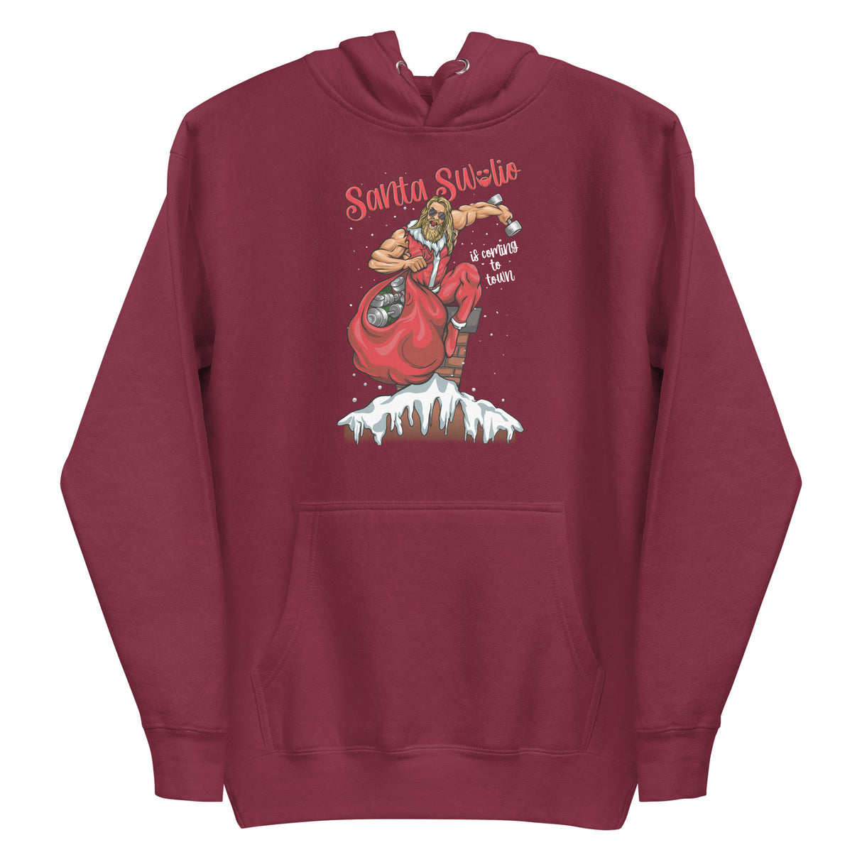 Santa Swolio Is Coming To Town Premium Hoodie