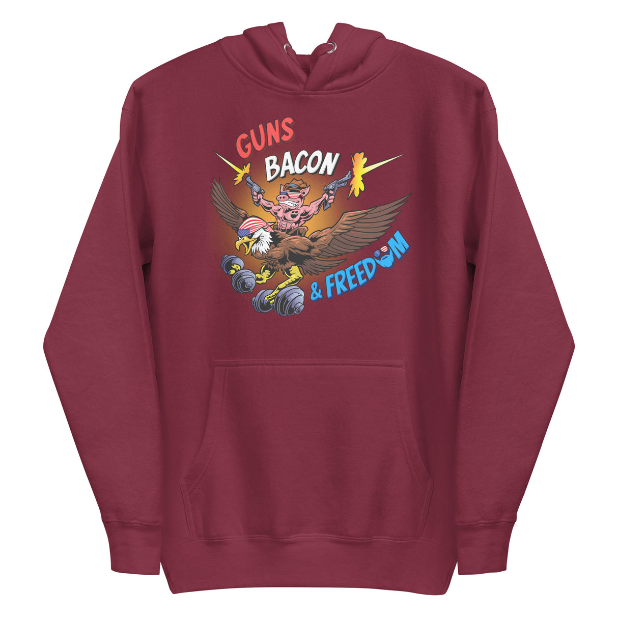Guns, Bacon & Freedom (Image) Premium Hoodie