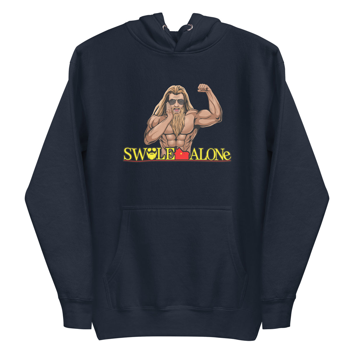 Swole Alone (Image) Premium Hoodie