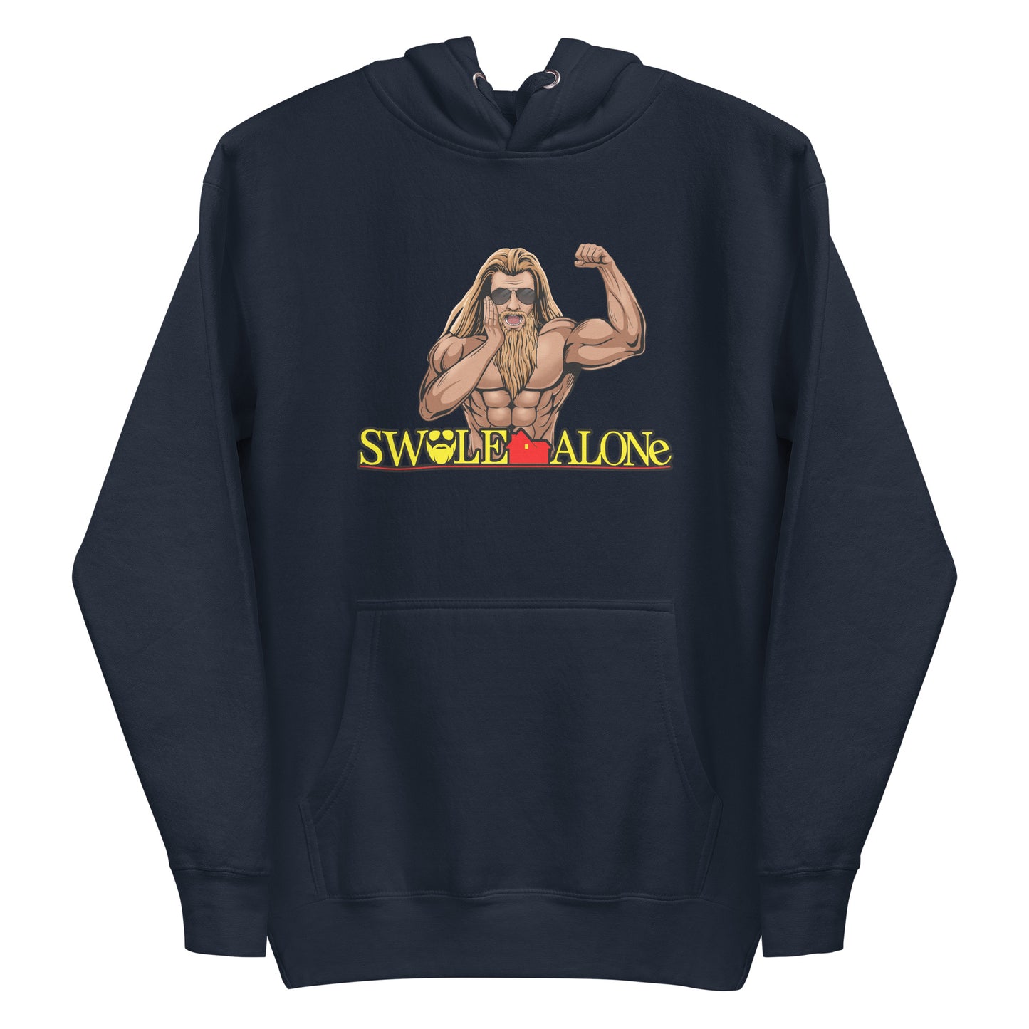 Swole Alone (Image) Premium Hoodie