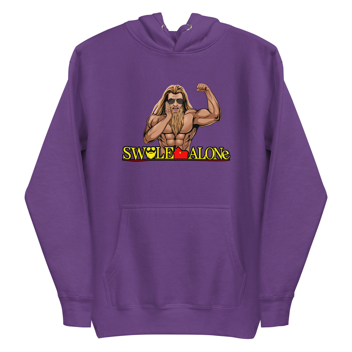 Swole Alone (Image) Premium Hoodie