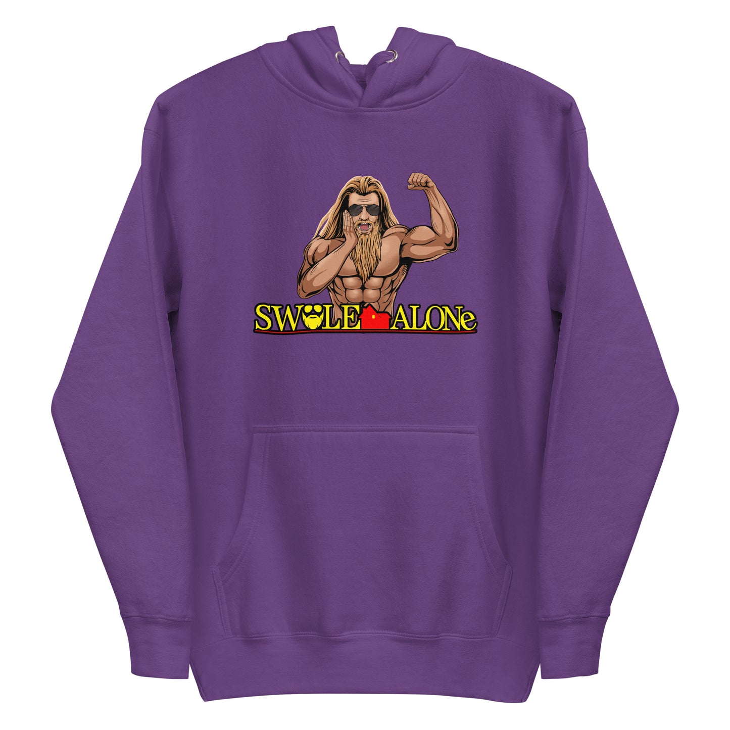 Swole Alone (Image) Premium Hoodie