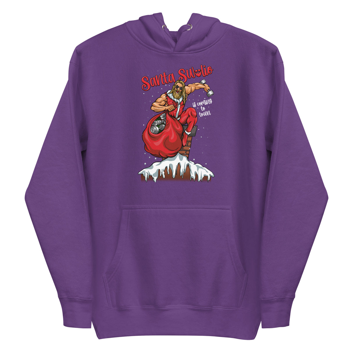 Santa Swolio Is Coming To Town Premium Hoodie