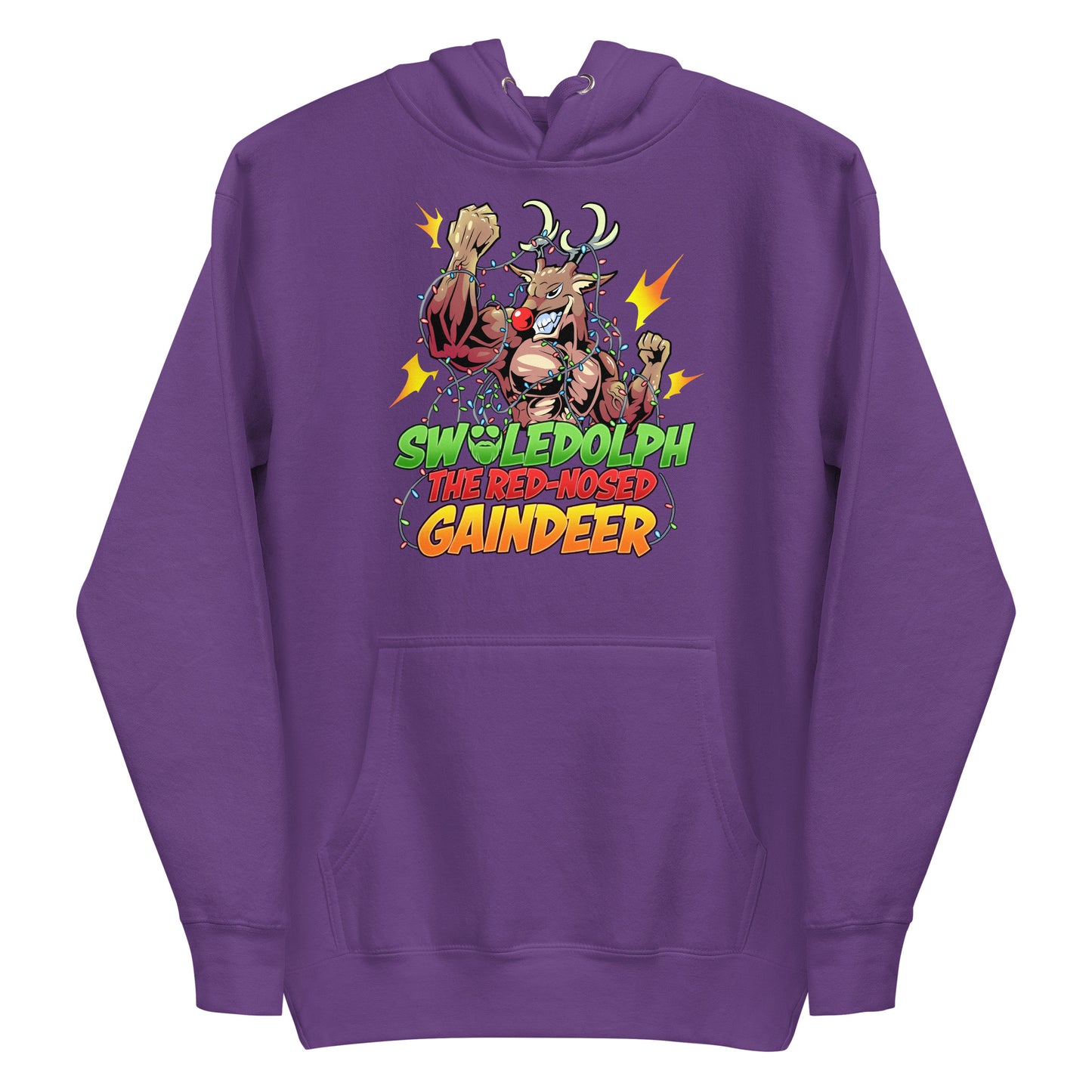 Swoledolph The Red-Nosed Gaindeer Premium Hoodie