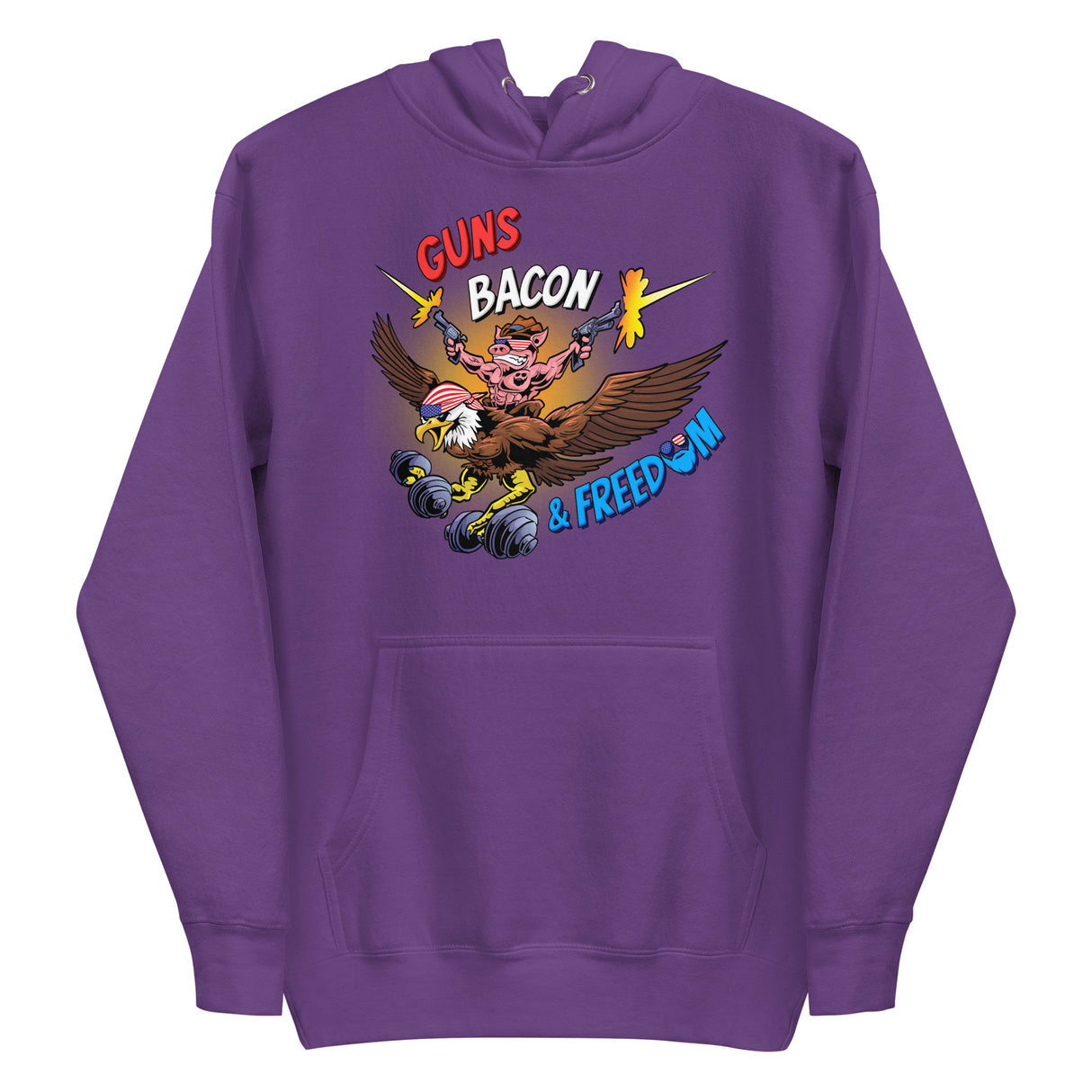 Guns, Bacon & Freedom (Image) Premium Hoodie